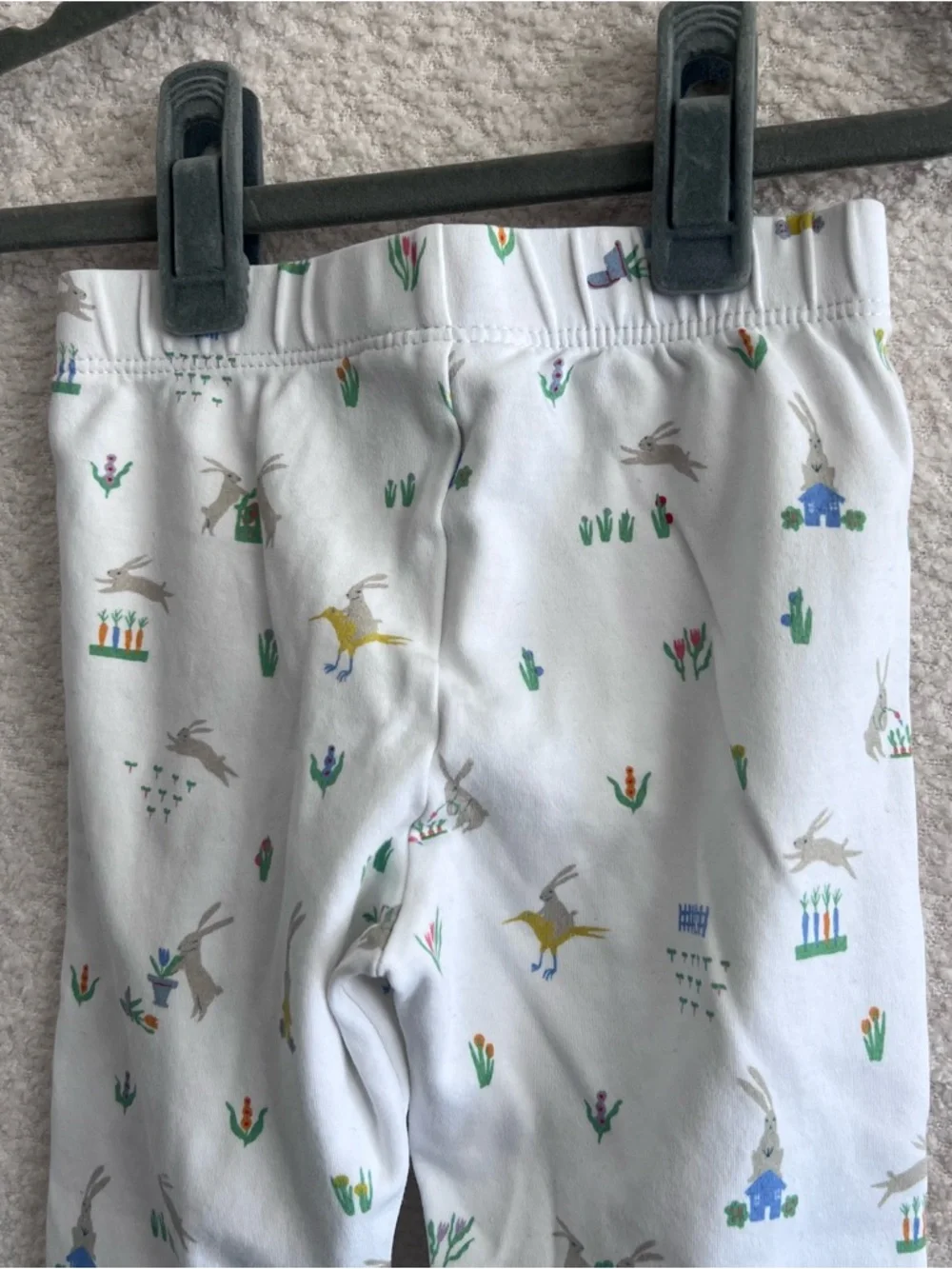 LAKE Infant Pima‎ Cotton Bunnies Spring Pajama Pants Size 4T